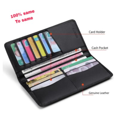 Picture of Super Slim Soft Wallet Pu Leather Mini Credit Card Wallet Purse Men Wallet Thin Small
