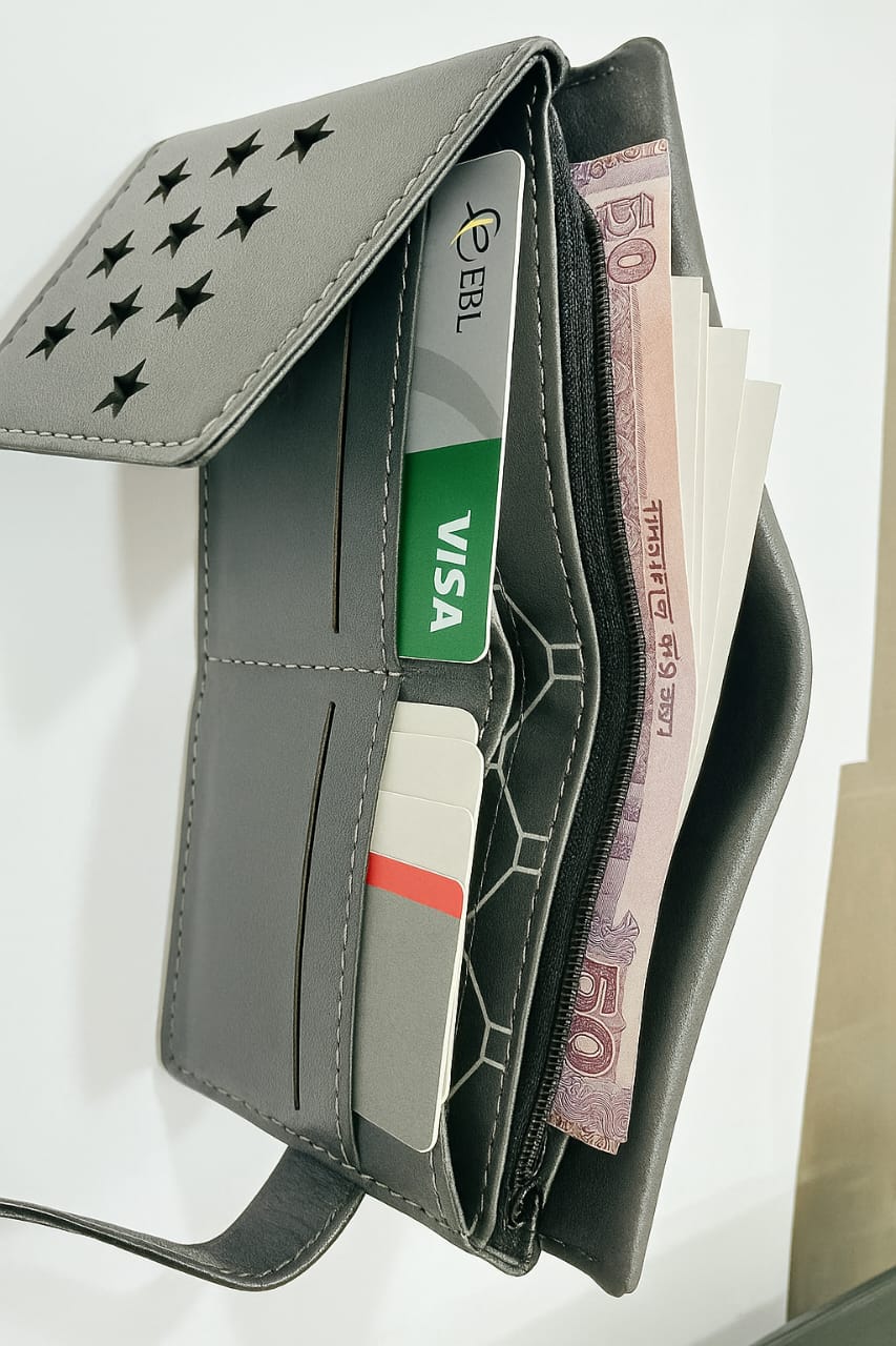 Picture of New Vintage Men Wallets Coin Pocket Multi - function driving license Small Wallet Men Purse Card Holder Money Bag