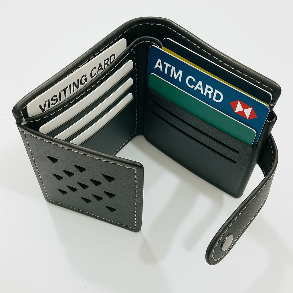 Picture of New Vintage Men Wallets Coin Pocket Multi - function driving license Small Wallet Men Purse Card Holder Money Bag