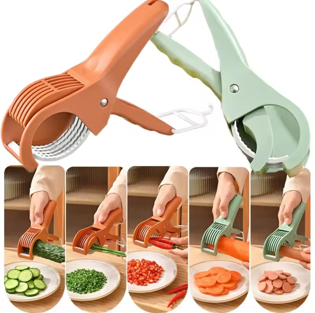 Picture of Banana Cutter Slicer Portable Manual Fruit Slicer Creative Vegetable Slicer Kitchen Gadgets Chopping Tool For Fruit Vegetable