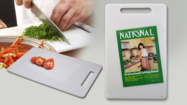 Picture of Maintain Hygiene In The Kitchen With White Cutting Board - Ideal For Vegetable Cutting