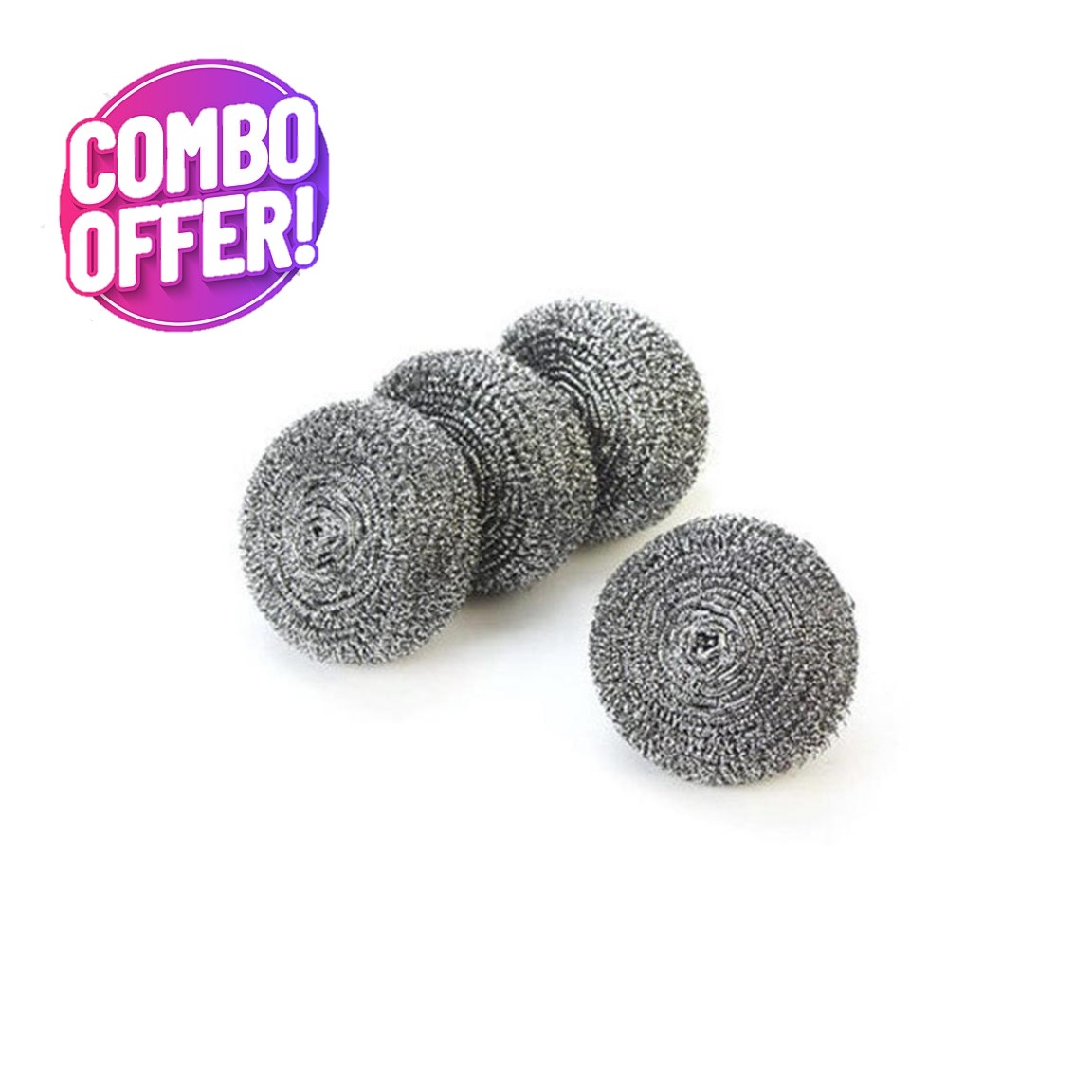 Picture of 4-Piece Steel Scourer Set – Kitchen Cleaning Accessories