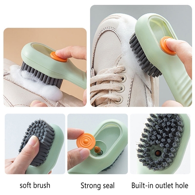 Picture of Multifunction Long Handle Liquid Shoe Brush cleaning Brush for Clothes Shoe Clothing washing Household Cleaning tools