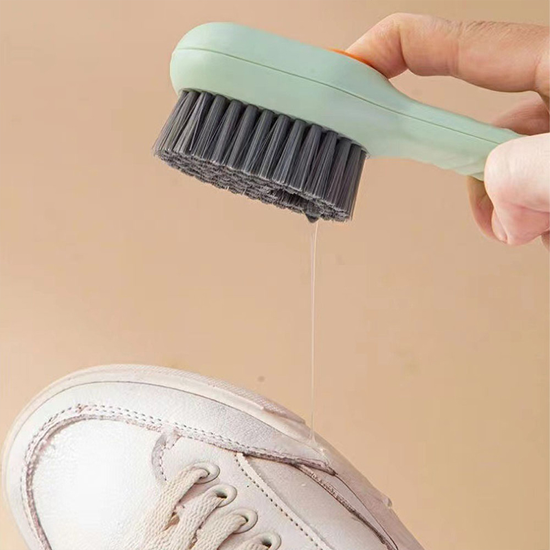 Picture of Multifunction Long Handle Liquid Shoe Brush cleaning Brush for Clothes Shoe Clothing washing Household Cleaning tools