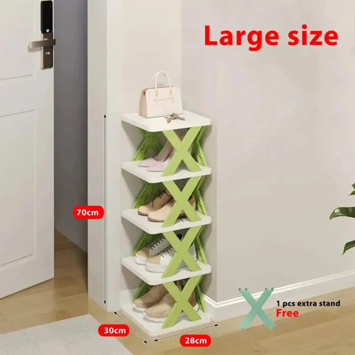 Picture of 5-Layer Shoe Rack - Stackable Multi-Tier Shoe Organizer