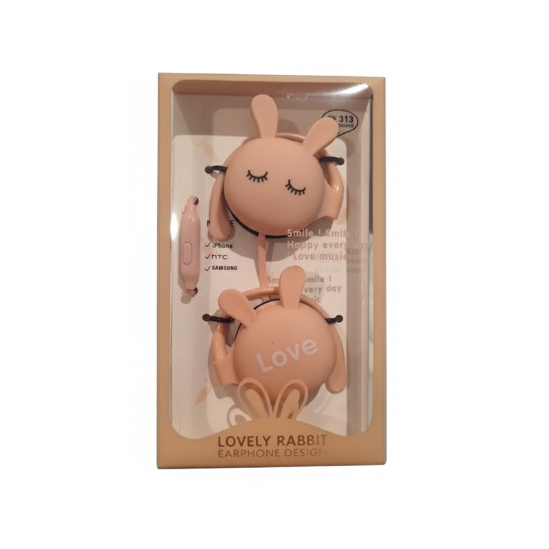 Picture of Cartoon Stereo Earphone Headset Headphone - Love Series - Clock - Headphone - Headphone - Ear Phone - Earphone - Earphone