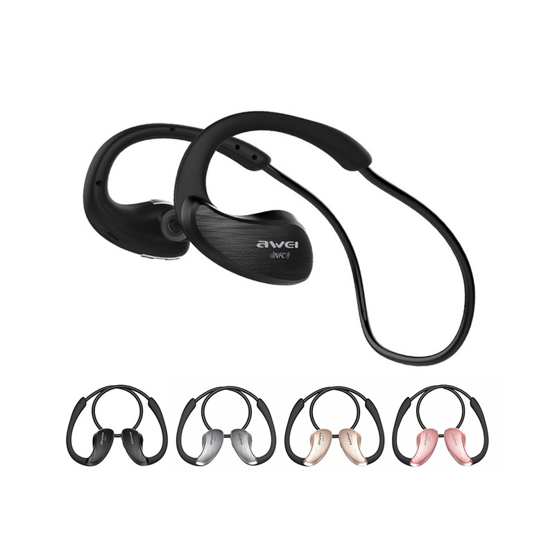 Picture of Original Awei A885BL Waterproof Bluetooth Headphone with NFC Function Black