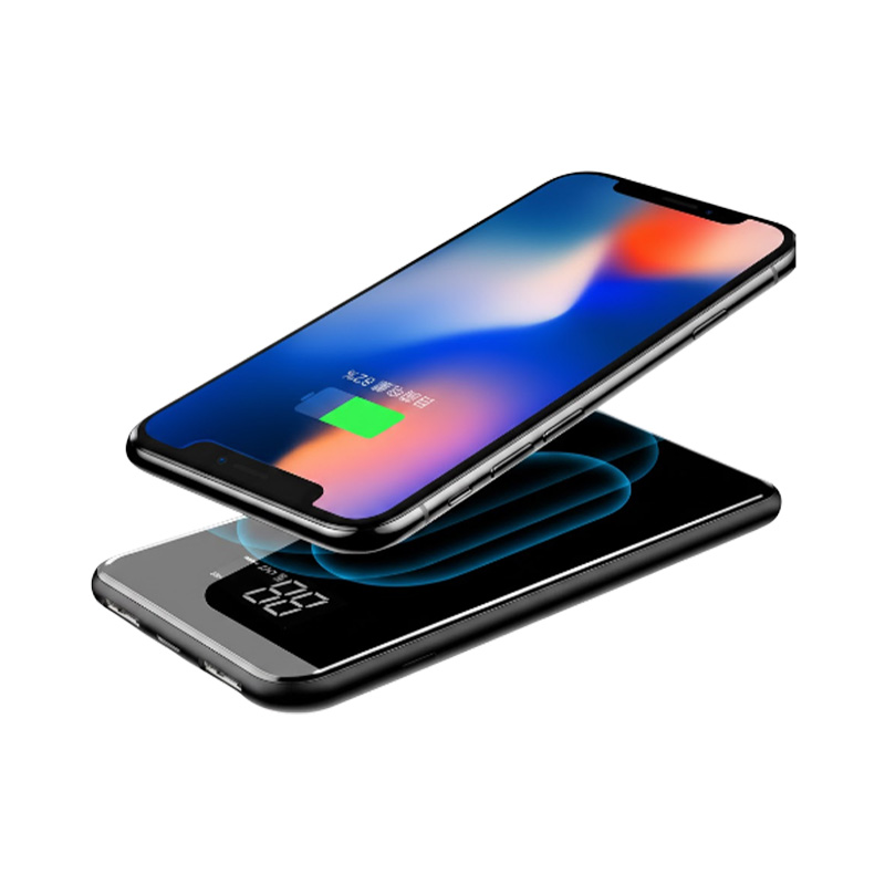 Picture of Baseus 8000mAh QI Wireless Power Bank Dual USB Fast Charging Power Bank For Samsung Galaxy Note 20 Note 20 Ultra S10 S10+ S9 S9Plus S8 S8+ S7 Edge S6 For iPhone X Xs Max Xr iPhone 8 8+