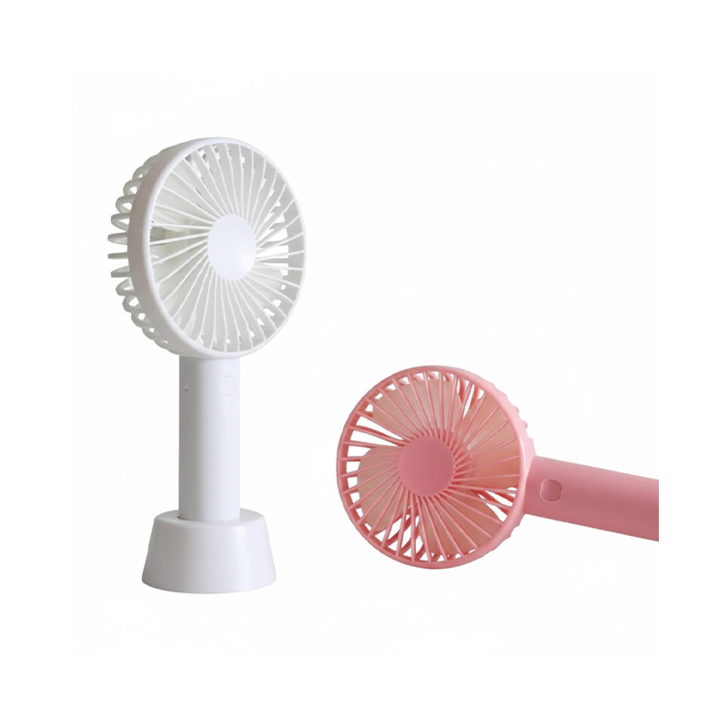 Picture of Mini Portable USB Rechargeable Hand Held Air Cooler Fan with Stand for Desk