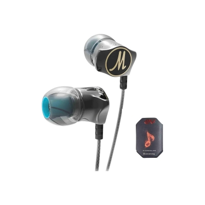 Picture of QKZ DM7 Metal Zinc Alloy Hifi Super Bass Earphones with Mic - Black
