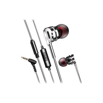 Picture of QKZ DM9 Zinc Alloy HiFi Metal In Ear Earphones With Carry Box - Black
