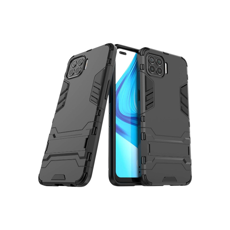 Picture of For OPPO F17 Pro Case Shockproof Hybrid Armor Phone Case with Stand