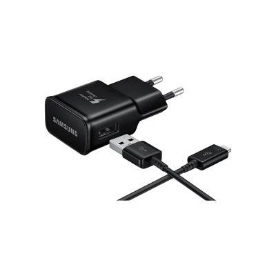 Picture of For Samsung Galaxy J8 J7 J6 J6+ J4 J4 Plus J7 Prime J5 Fast Charger with Micro USB Charging And Data Cable Black