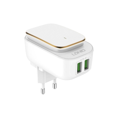 Picture of For iPhone LDNIO A2205 2.4A Fast Charger with Lightning USB Cable US EU Plug Travel Mobile Phone Tablet Charger