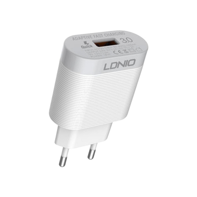 Picture of LDNIO A303Q QC: 3.0 Fast Charger with Micro USB Cable For Samsung J8 J7 J6 J6+ J4 J4 Plus J7 Prime J5 J5 Prime J5 Pro A6 A6+