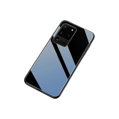 Picture of Samsung galaxy s20 ultra (s20 ultra 5d) এর জন্য গ্লাস কেস গ্লাস কভার শকপ্রুফ হার্ড ব্যাক কেস সফট প্রোটেকটিভ রাবার বাম্পার ব্যাক কভার