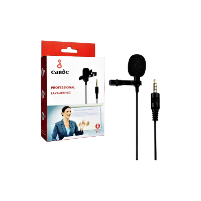 Picture of Candc U1 3.5mm Aux Jack Microphone Proffessional Lapel Microphone For Smartphone DSLR Camera PC Laptop Live Class Youtube Tiktok Videos
