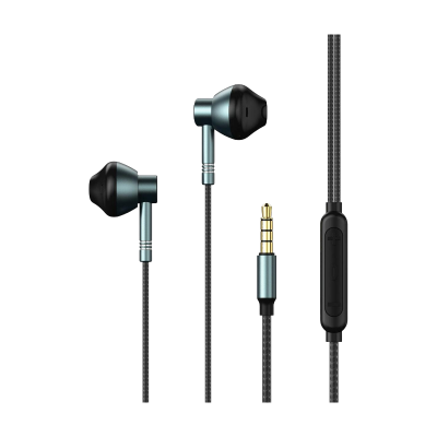 Picture of REMAX RM-201 Metal Music Call Wired In-Ear Earphone Headphone with Mic HD Quality Music Audio Headphones 3.5mm Jack