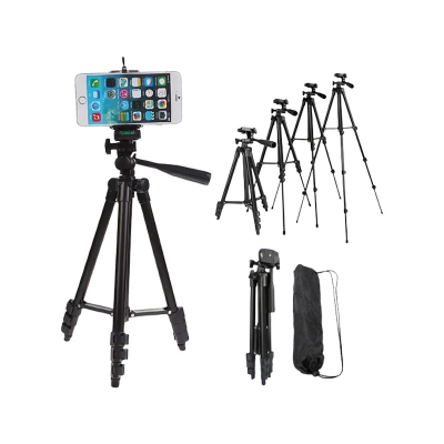 Picture of Foldable Camera & Mobile Tripod 3120 Stand with Mobile Clip Holder Bracket Perfect for Streaming and TikTok Videos  Tech & Tune - Sale