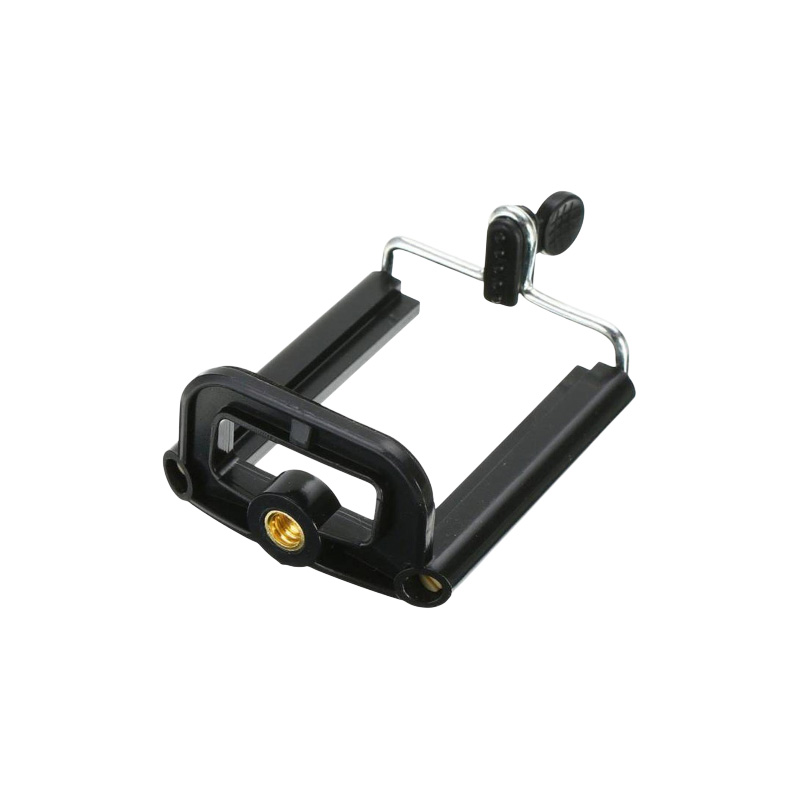Picture of Black Phone Holder Tripod for Phone Tripod Stand with 1/4 inch Nut Screw Hole Selfie Stick Phone Clip Accessories