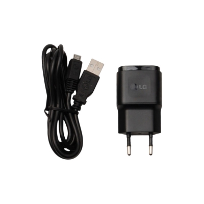 Picture of LG Wall Charger EU Plug 1.8A Travel Adapter & Micro USB Data Cable For LG G2 G3 G4 Black mcs-04ER