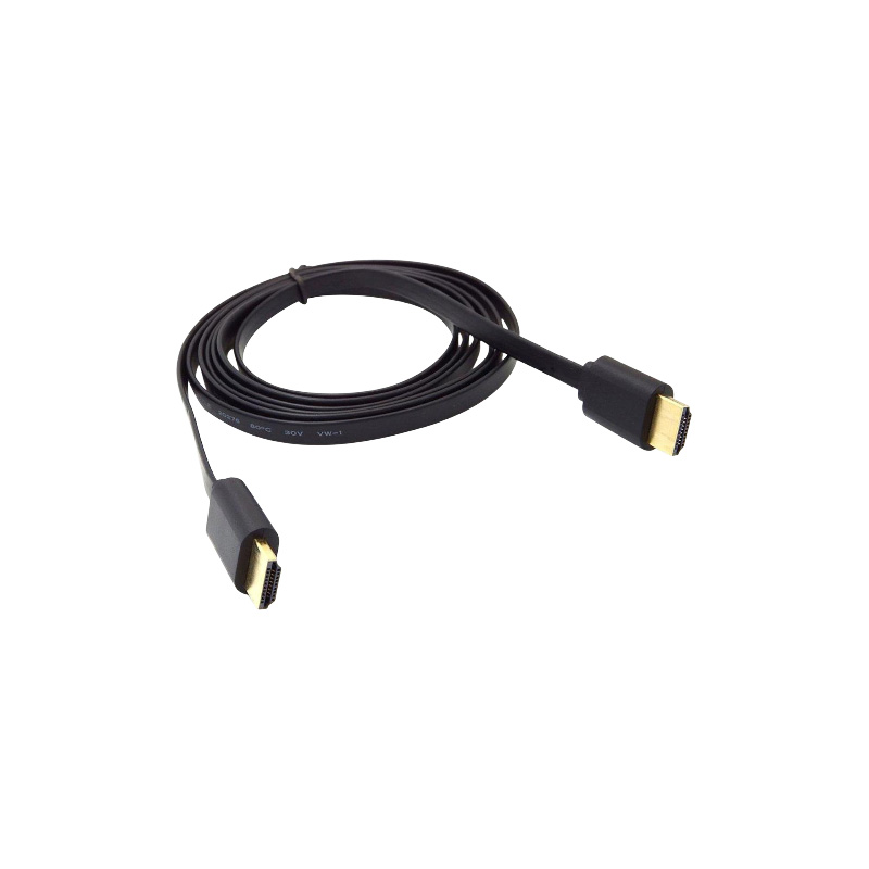 Picture of Flat HDMI Cable High Speed 1080P 3D Gold Plated HDMI to HDMI 1.5 Meter Cable For HDTV XBOX Projector Computer 1.5M