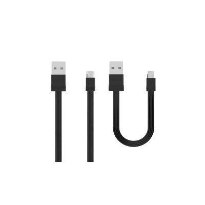 Picture of REMAX (Org) Tengy Series RC-062m Micro USB Data Cable 2 IN 1 Short & Long Data Cable 2.4A REMAX Cables 1M & 0.16M Durable USB Data Cables Micro USB Data & Charging Cable (2 Pcs Combo Pack) For SmartPhone
