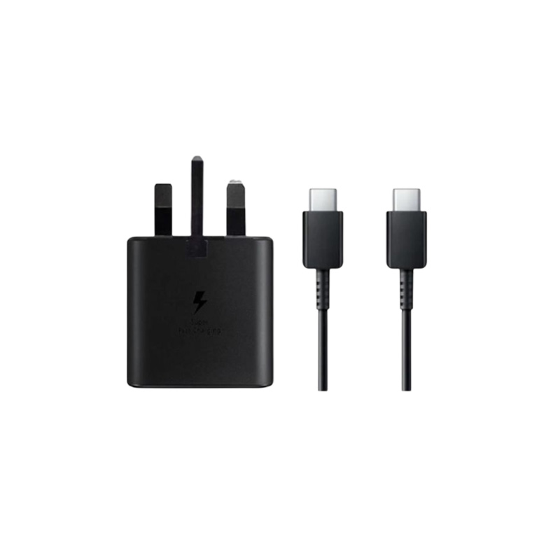 Picture of For Samsung Galaxy S21 Ultra Mobile Phone USB-C Fast Charger EU Plug Travel USB PD Fast Charge with Type-C To Type-C Data Cable For Samsung Galaxy S21 S21+ S21 Ultra S20 S20+ S20 Ultra