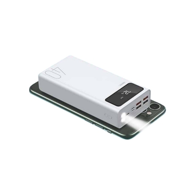 Picture of REMAX Mengine Series RPP-113 40000mAh LED Display Large_Capacity Fast Charge Power Bank 3 Input 4 USB Output Flashlight For Emergency