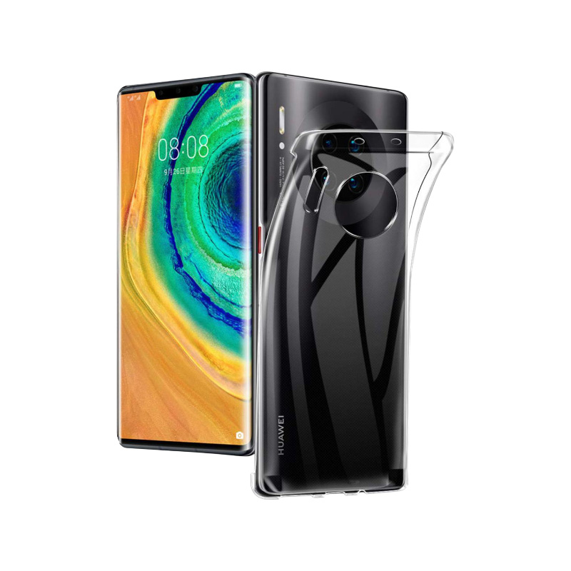Picture of For Huawei Mate 30 Pro Case Extremely Thin Crystal Clear Soft TPU Rubber [Excellent Durability] [Scratch Resistant Anti Slip] Soft Back Cover (Clear) - Phone - Camera (Back Case Cover For Smartphone)