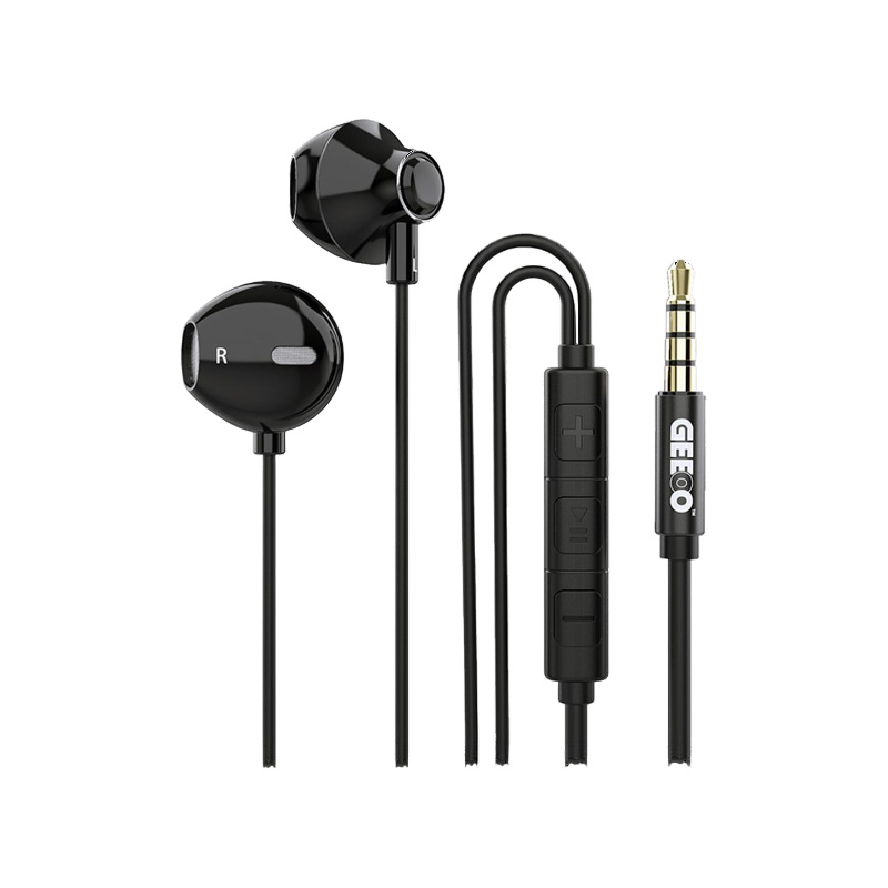 Picture of GEEOO X12 Strong Bass Metal In-Ear Headphone with Pouch & Clip
