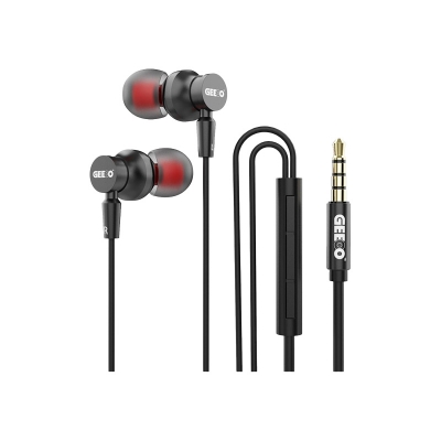 Picture of GEEOO X11 Strong Bass Metal In-Ear Earphone with Pouch & Clip