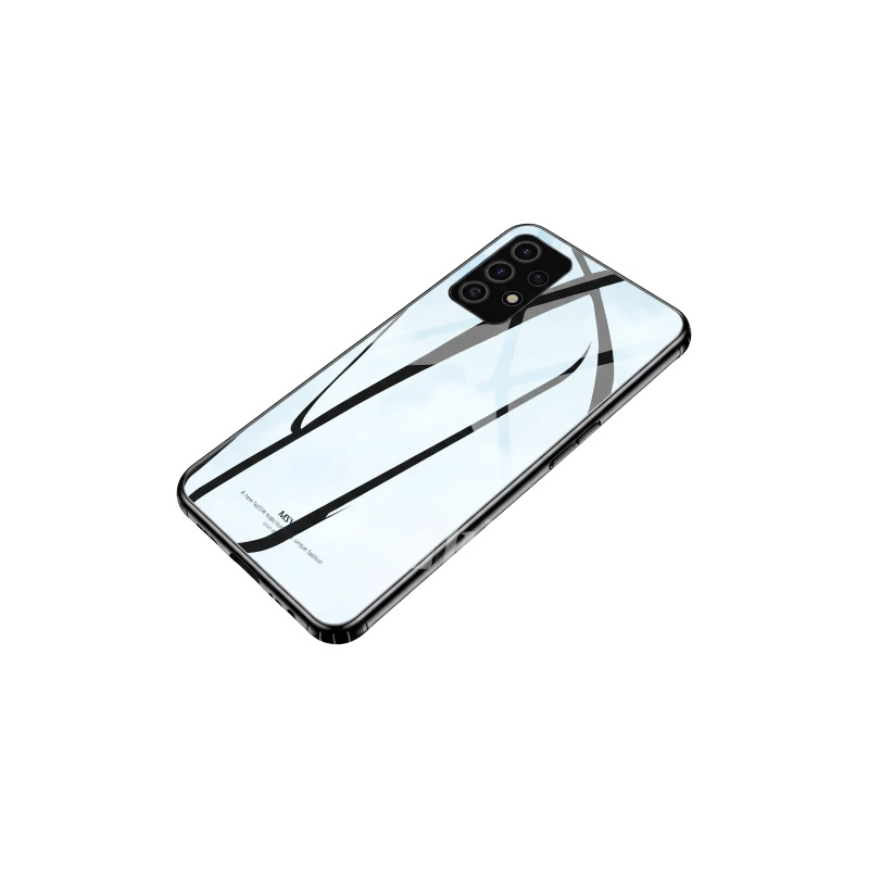 Picture of For Samsung Galaxy A52  A52 5G Phone Case Tempered Glass Phone Soft TPU Back Cover Glossy Fashion Coolent Glass Casing - মোবাইল ফোন - Phone (Back Case Cover For Smartphone)