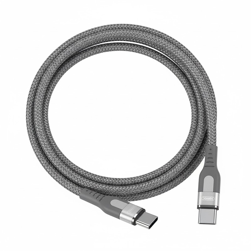 Picture of REMAX RC-151cc Type-C To Type-C Super PD Fast Charging Data Cable Dual Type-C Data Line For Samsung Note20 Ultra S21 Ultra S21+ OnePlus 8 9 Pro Ultra HUAWEI P30 5G Mate 30 10 Pro Note 10 5G+