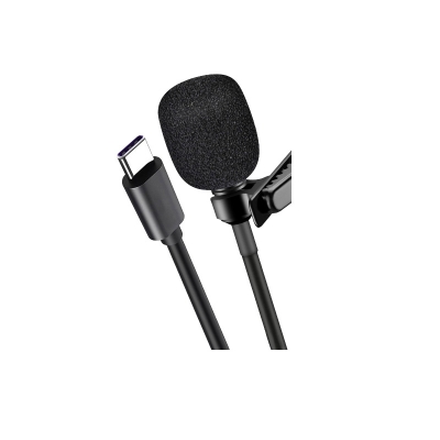 Picture of Lavalier Microphone JH-042 Type C Omni Directional Condenser Superb Sound for Audio and Video Recording