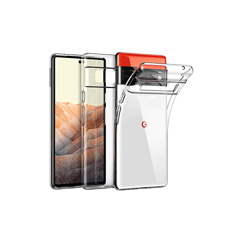 Picture of Case For Google Pixel 6 (6.0 Inch) Raysmark Ultra Thin (1.5MM) Scratch Resistant TPU Soft Rubber Silicone Protective Clear Glass For Google Pixel 6 Pro (Transparent) Cover