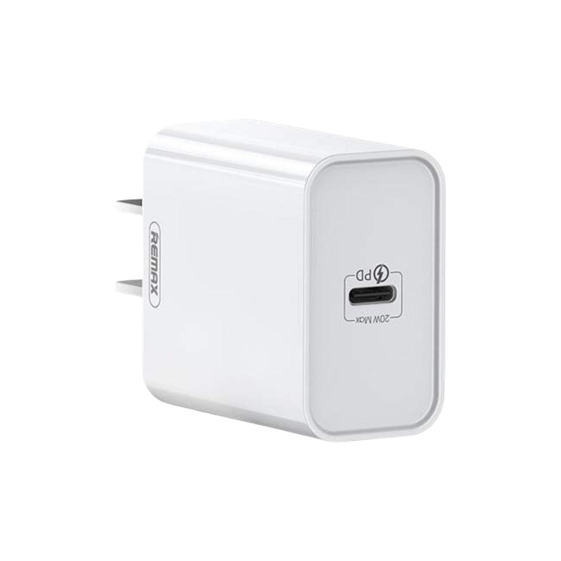 Picture of REMAX HOME CHARGER FASIEO SERIES 20W MULTI COMPATIBLE SINGLE PD CHARGER ADAPTER - WHITE