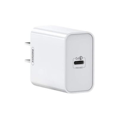 Picture of REMAX HOME CHARGER FASIEO SERIES 20W MULTI COMPATIBLE SINGLE PD CHARGER ADAPTER - WHITE