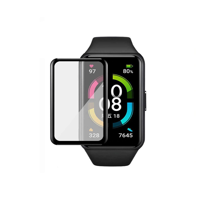 Picture of Soft Fiber Glass Protective Film Cover For Honor Band 6 / Huawei Band 6 Smart Watch For Xiaomi Full Screen Protector Case Accessories