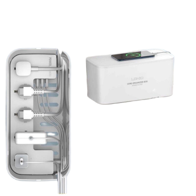 Picture of LDNIO SC5309 MANAGEMENT CORD ORGANIZER POWER STRIP BOX WITH 5 SOCKET 3 USB PORTS FOR HOME OFFICE OUTDOOR SAMSUNG XUAOMI HUAWEI OPPO VIVO REALME ONEPLUS