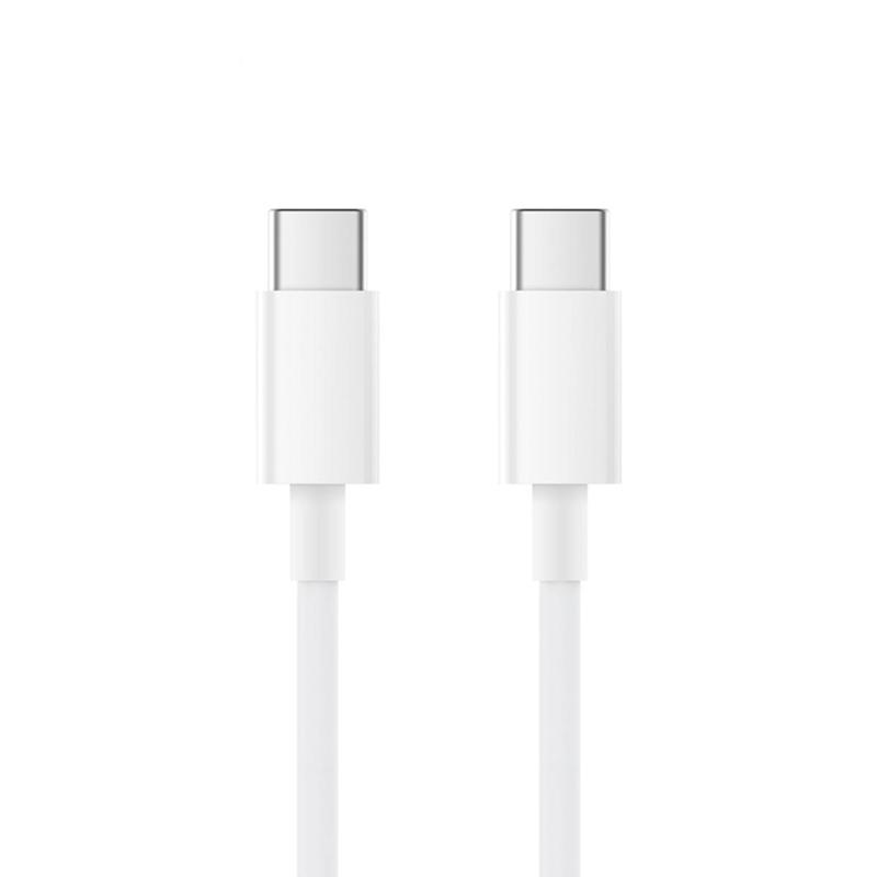 Picture of Data Cable For Xiaomi Mi 11, 11 Ultra, 1M, 3A (PD 60W) Type-C Type-C PD USB-C Data Cable For Mi10, 10T Pro, Redmi Note 10, 10 Pro, 9, 9 Pro, 8 Pro -  White