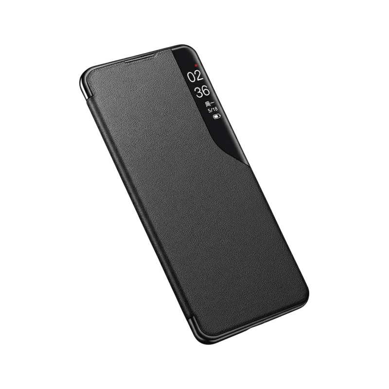 Picture of Flip Cover For Samsung Galaxy S9 Plus Galaxy S9+ Smart View Flip Case Luxury Magnetic Leather Kickstand Window Shockproof Flip Cover