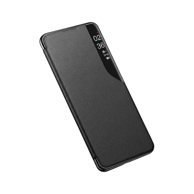 Picture of Flip Cover For Samsung Galaxy S9 Plus Galaxy S9+ Smart View Flip Case Luxury Magnetic Leather Kickstand Window Shockproof Flip Cover