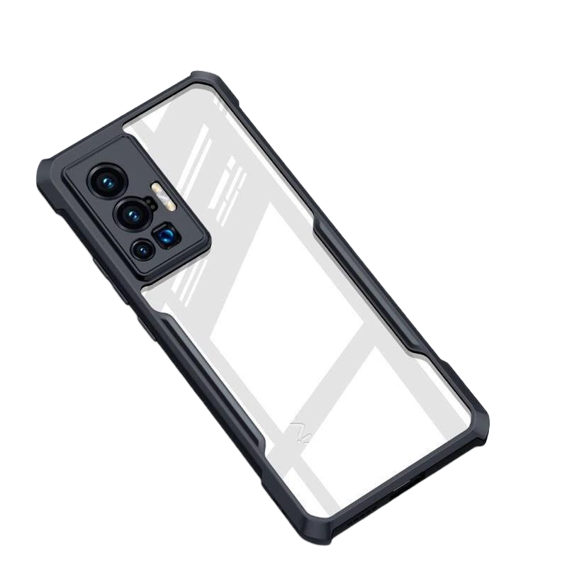 Picture of XUNDD CASE For Vivo X70 Pro  Military Grade Black Bumper Case Airbags Shockproof Protective Transparent Back Cover - Camera