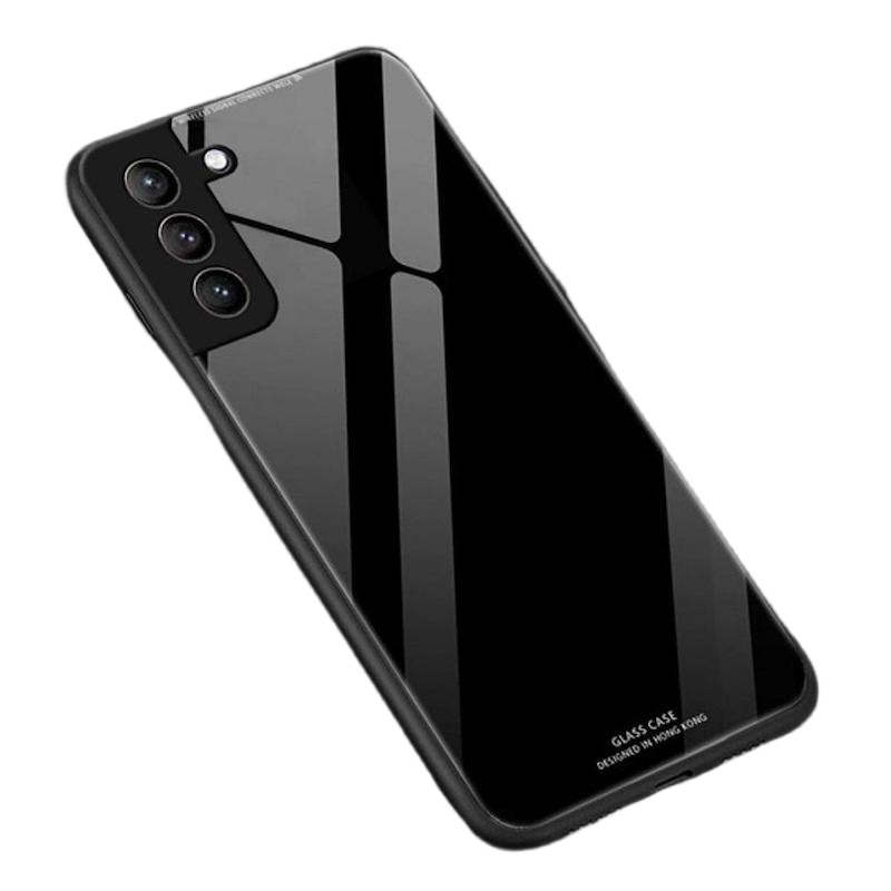 Picture of For Samsung Galaxy S21 FE 5G / Galaxy S21 Fan Edition 2021 ORG HONG KONG Design Tempered Glass Case Casing Glass Back Phone Cover