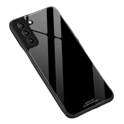 Picture of For Samsung Galaxy S21 FE 5G / Galaxy S21 Fan Edition 2021 ORG HONG KONG Design Tempered Glass Case Casing Glass Back Phone Cover