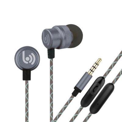 Picture of BEEVO BV-EM410 Wired Earphone 3.5mm Aux Plug In-Ear Sports Headsets Wired Earbuds Metal Earphone with Mic For Phone Samsung Xiaomi - Ear Phone
