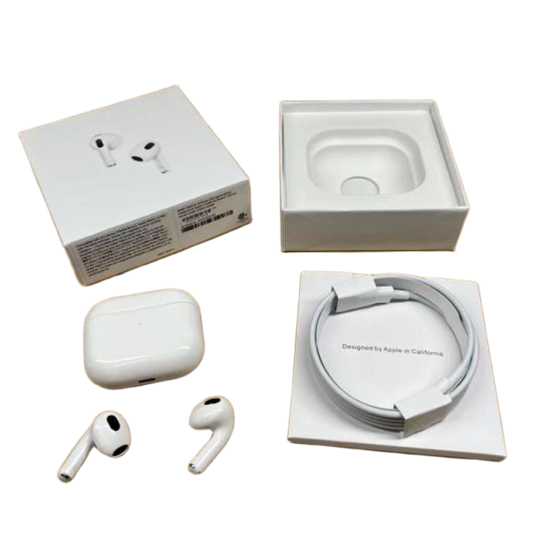 Picture of Wireless Earbuds Ear pods 3rd (Non-Brand) [Premium Quality] Bluetooth 5.0 Earbuds Hi-Fi Stereo Headphones 3H Playtime True Wireless Earbuds IPX4 Waterproof Earphones Half in-Ear Headphones with Mic For Working / Travel / Gym