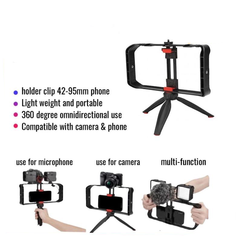 Picture of Jmary MT-33 Tripod Kits Handel Phone Holder Rig Cage Stand For Smartphone Camera