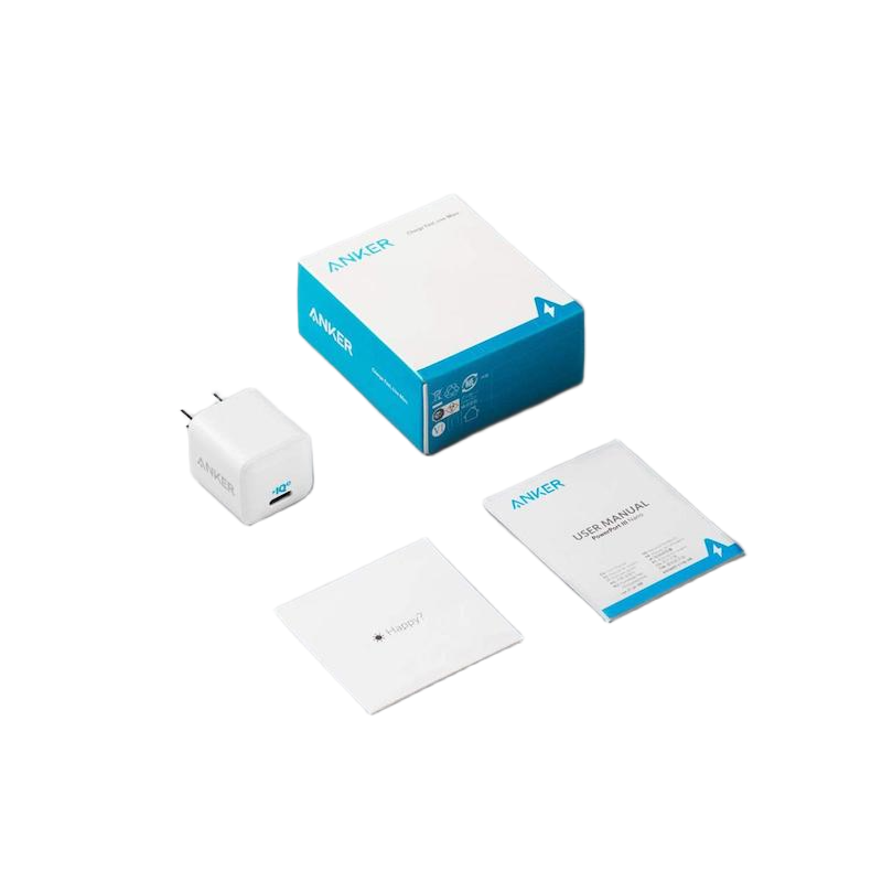 Picture of Anker 511 Charger Nano Pro Anker Nano Pro, 20W PIQ 3.0 Durable Compact Fast Charger Adapter, USB C Charger Adapter (Only Adapter) For iPhone